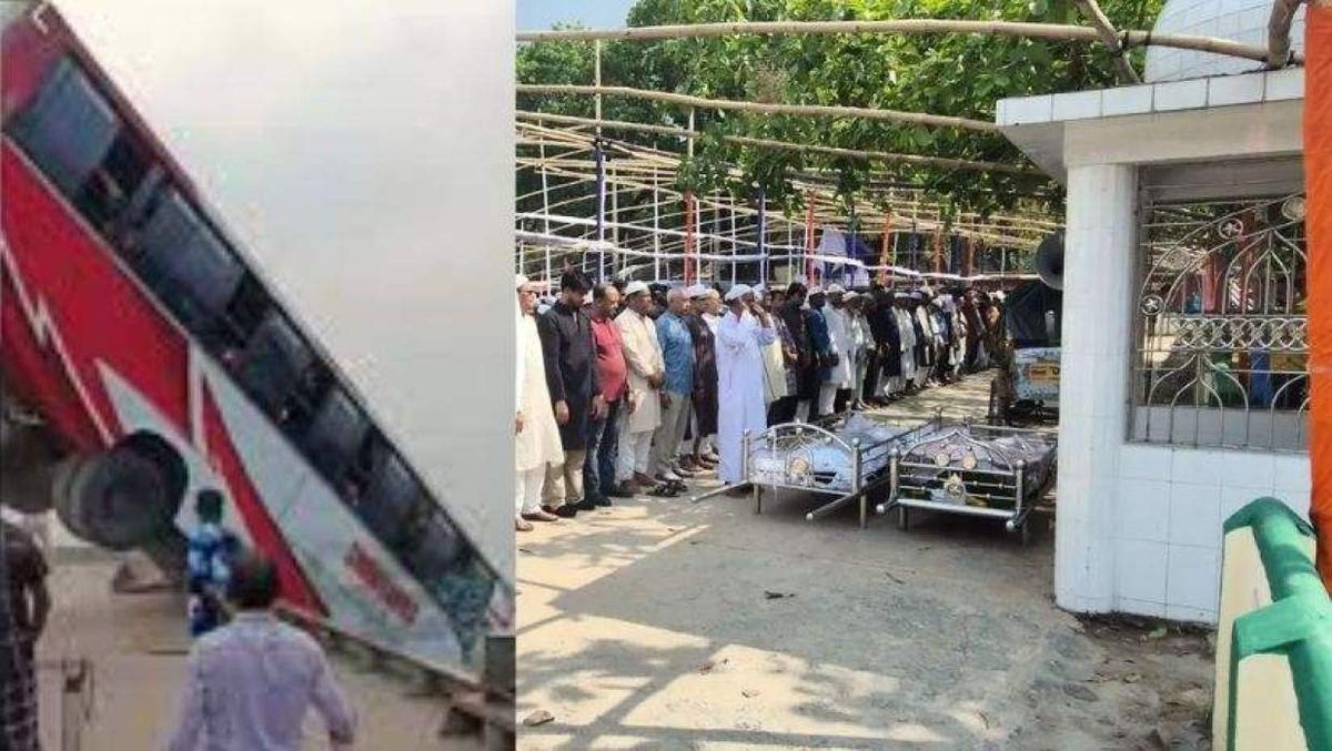 দৌলতদিয়ায় বাস ডুবি: পাশাপাশি কবরে চিরনিদ্রায় শায়িত স্বামী-স্ত্রী