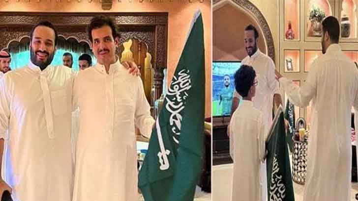 আর্জেন্টিনার বিপক্ষে ঐতিহাসিক জয়ের পর সিজদা দিলেন সৌদি যুবরাজ