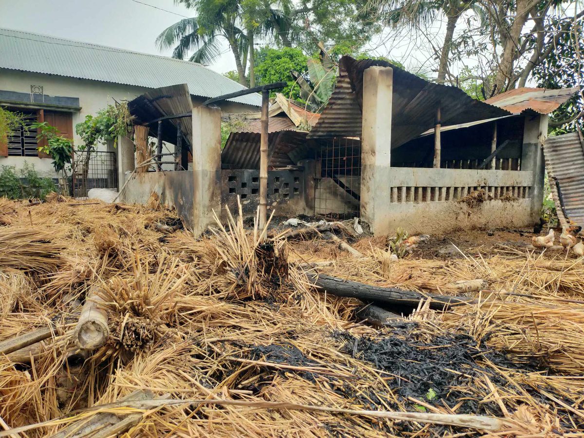 বিয়ের প্রস্তাবে রাজি না হওয়ায় হুমকির পর বাড়িতে অগ্নিসংযোগের অভিযোগ