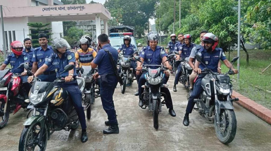 মেলান্দহ থানা-পুলিশের কার্যক্রম শুরু, জনমনে স্বস্তি