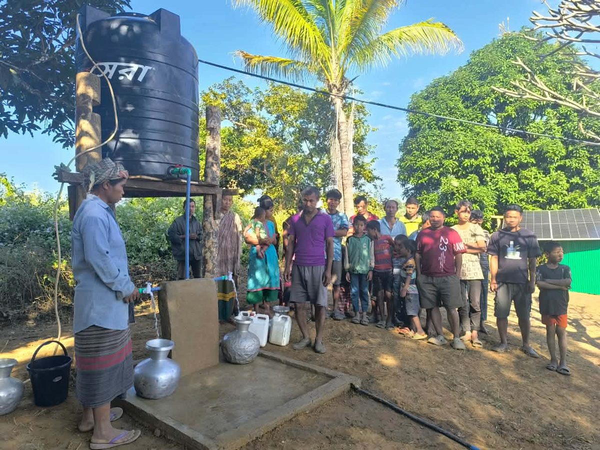 রাঙামাটির দুর্গম এলাকায় বিশুদ্ধ পানির ব্যবস্থা করলো সেনাবাহিনী