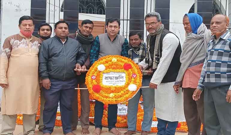 শহীদ দিবস ও আন্তর্জাতিক মাতৃভাষা দিবসে কুমারখালী উপজেলা পোষ্ট অফিসের শ্রদ্ধা