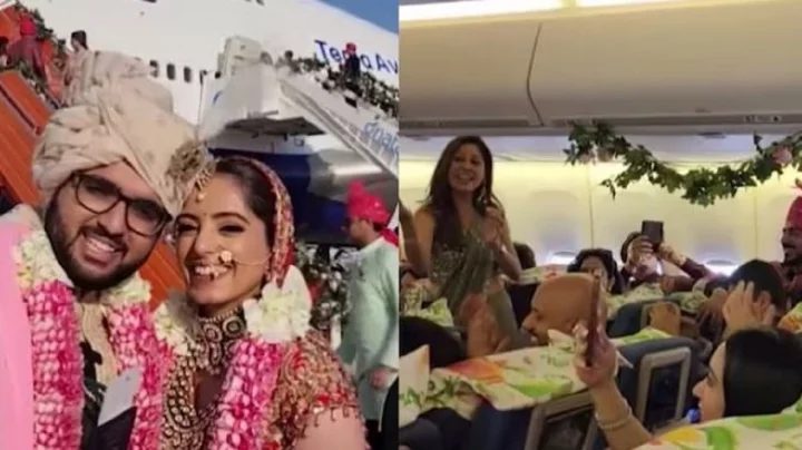মাঝ আকাশে চলন্ত উড়োজাহাজে বিয়ে!