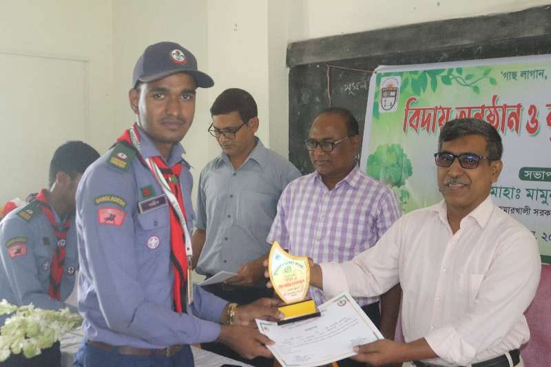 কুমারখালী কলেজের রোভার স্কাউট গ্রুপের বিদায় সংবর্ধনা
