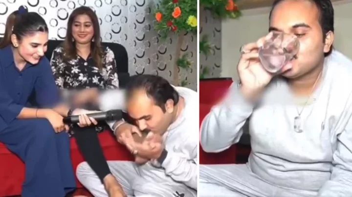 নিয়মিত স্ত্রীর পায়ে চুমু খান, পান করেন পা ধোয়া পানি