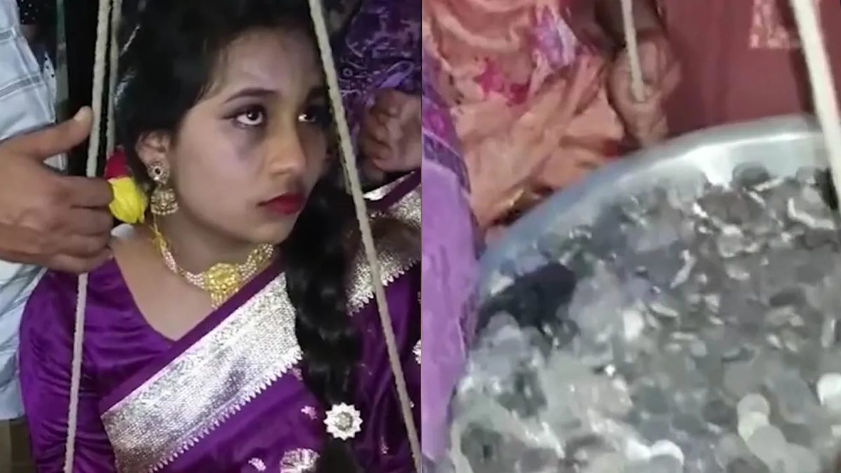 নিজের ওজনের সমান পয়সা উপহার পেলেন তরুণী