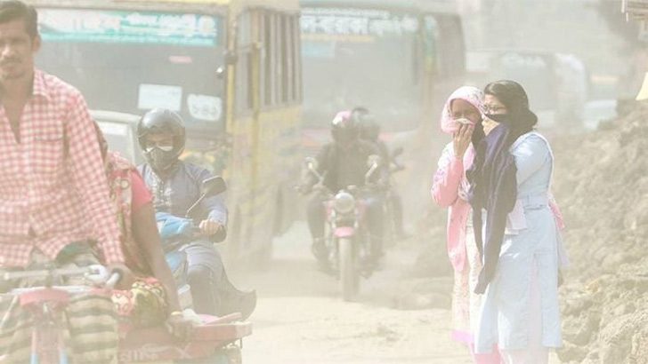 বিশ্বে বায়ুদূষণে শীর্ষে ঢাকা