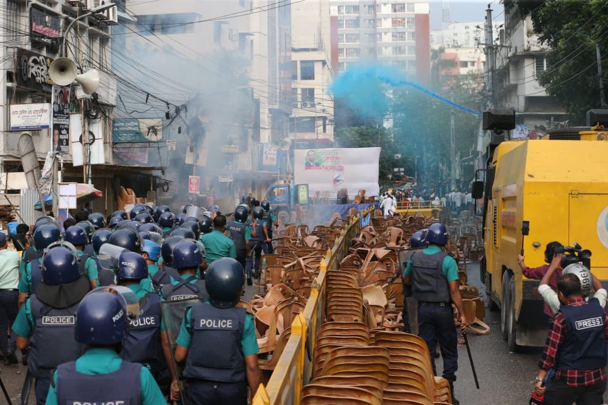 জাতীয় পার্টির কর্মী সমাবেশ পণ্ড