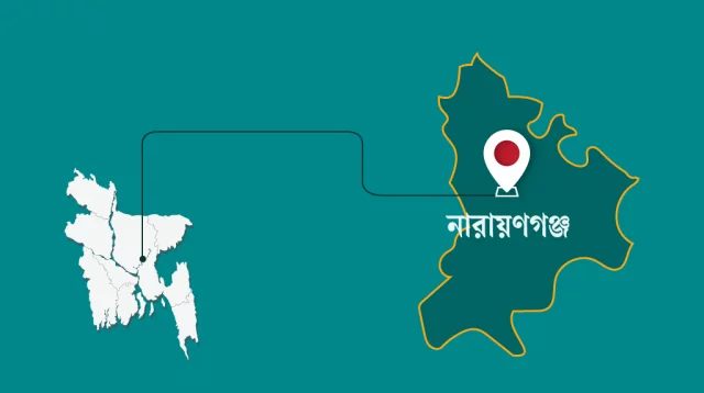 নারায়ণগঞ্জে কাভার্ড ভ্যানে আগুন
