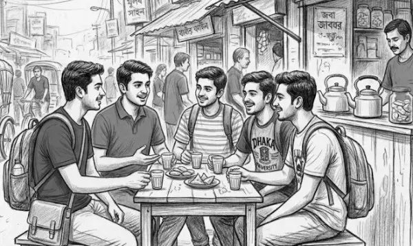 সন্ধ্যার পর শিক্ষার্থীদের চা-দোকানে আড্ডা ও ঘোরাঘুরি সম্পূর্ণ নিষিদ্ধ