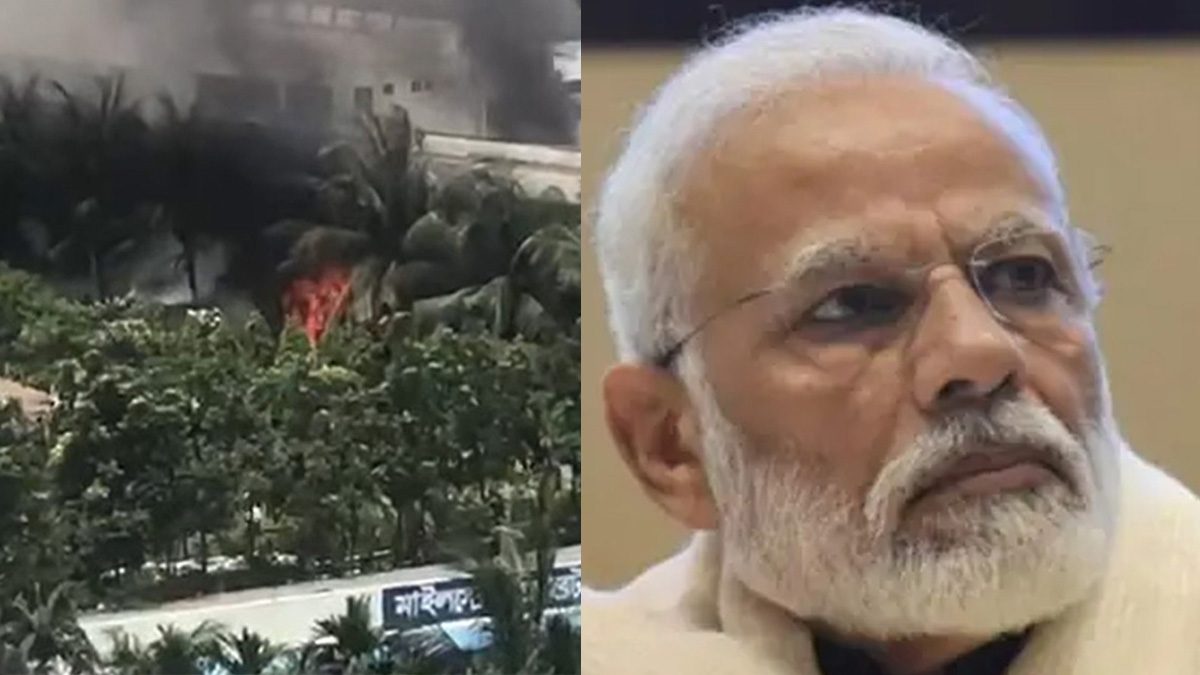 মাইলস্টোনে বিমান বিধস্তের ঘটনায় নরেন্দ্র মোদির শোক
