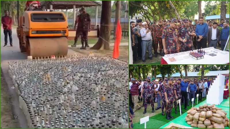 কুষ্টিয়ায় ৩১ কোটি টাকার মাদক ধ্বংস