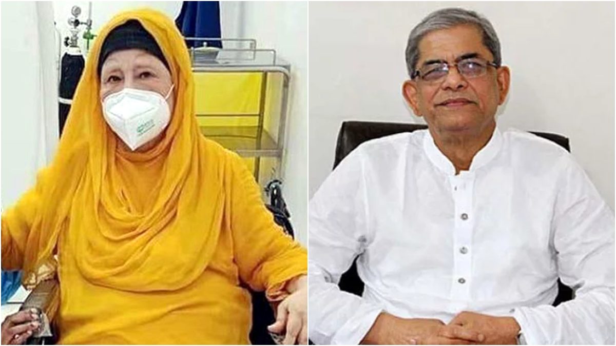 খালেদা জিয়াকে দেখতে হাসপাতালে মির্জা ফখরুল