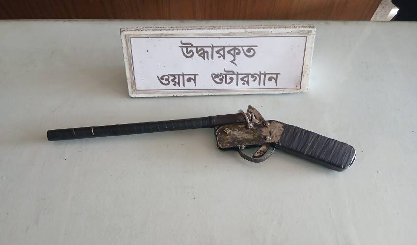 দৌলতপুরে র‍্যাবের অভিযানে ওয়ান শুটারগান উদ্ধার