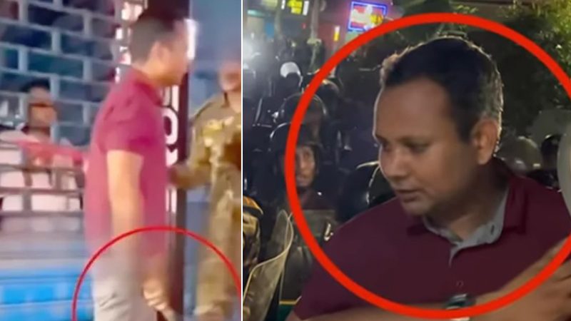 মেরুন রঙের পোশাক পরে হামলা চালানো সেই ব্যক্তির পরিচয় শনাক্ত