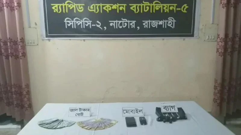 নাটোরে জাল টাকাসহ স্বামী-স্ত্রী গ্রেপ্তার