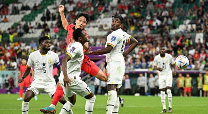 ঘানাকে কাঁপিয়ে দিয়েও দ. কোরিয়ার কান্নার হার