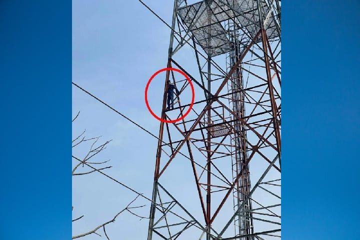 মায়ের সঙ্গে এনজিও কর্মীর অশোভন আচরণ,টাওয়ারে উঠে ছেলের আত্মহত্যার চেষ্টা