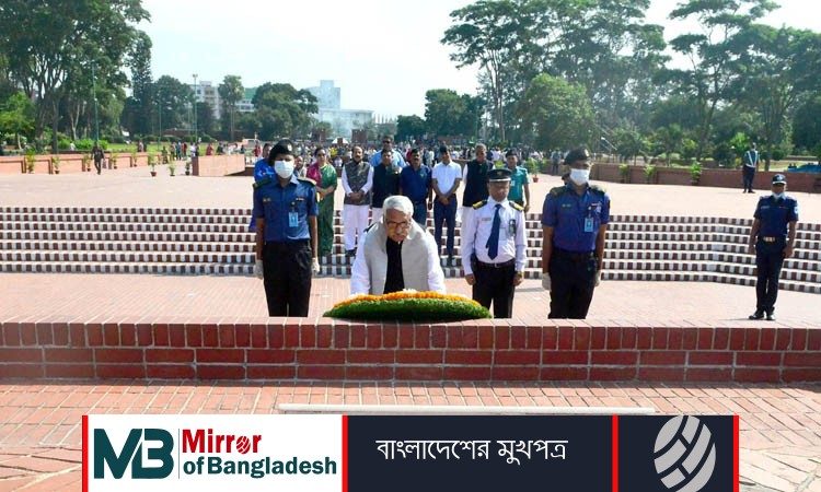 জাতীয় স্মৃতিসৌধে নবনিযুক্ত ডেপুটি স্পিকারের শ্রদ্ধা নিবেদন