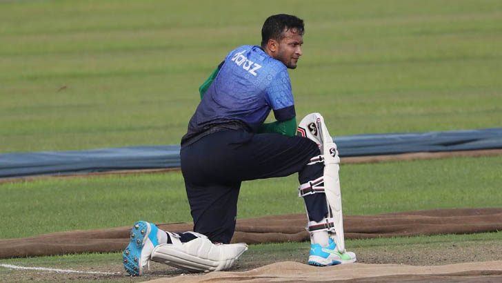 মিরপুরে অনুশীলনে ব্যস্ত সাকিব
