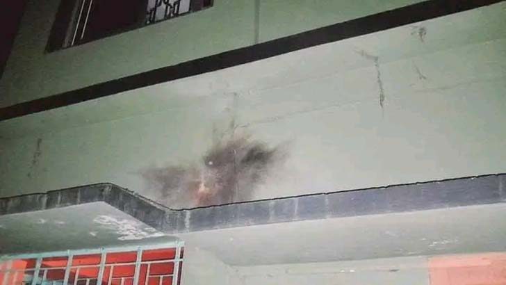 বিএনপি নেতার বাড়িতে বোমা বিস্ফোরণ