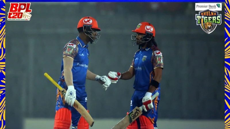 বরিশালকে গুঁড়িয়ে টানা দ্বিতীয় জয় পেল খুলনা টাইগার্স