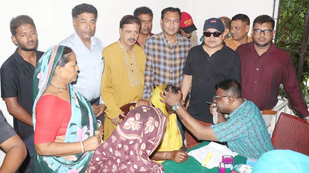 বাসস চেয়ারম‍্যানের উদ্যোগে দুই সহস্রাধিক চক্ষু রোগীকে চিকিৎসা প্রদান