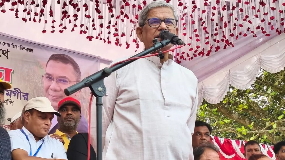 আমার বক্তব্য ভুলভাবে উপস্থাপন করা হয়েছে: মির্জা ফখরুল