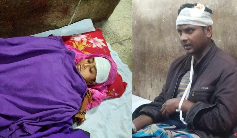 জমি নিয়ে বিরোধ,প্রতিপক্ষের হামলায় আহত ৫
