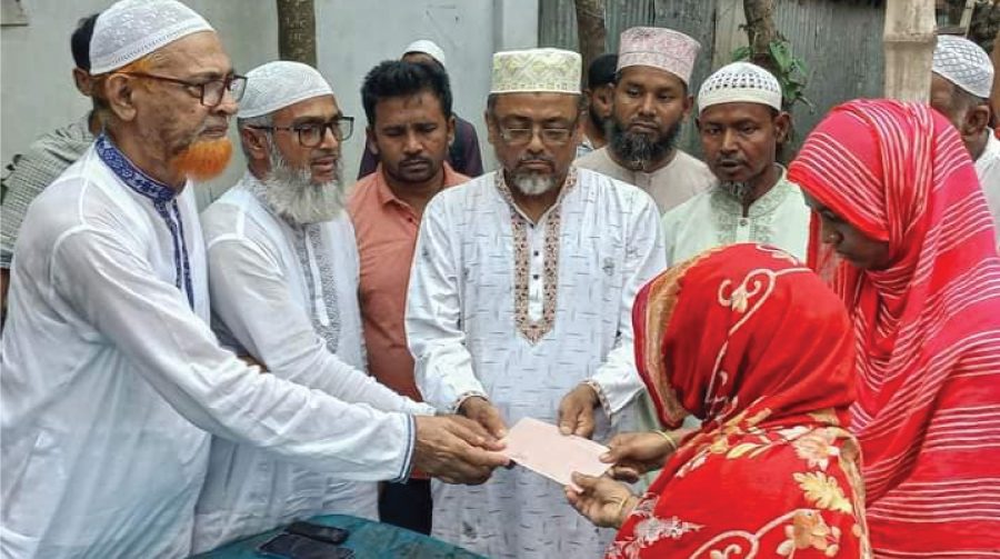 আন্দোলনে পাঁচ শহীদ পরিবারকে আর্থিক সহায়তা দিল জামায়াত