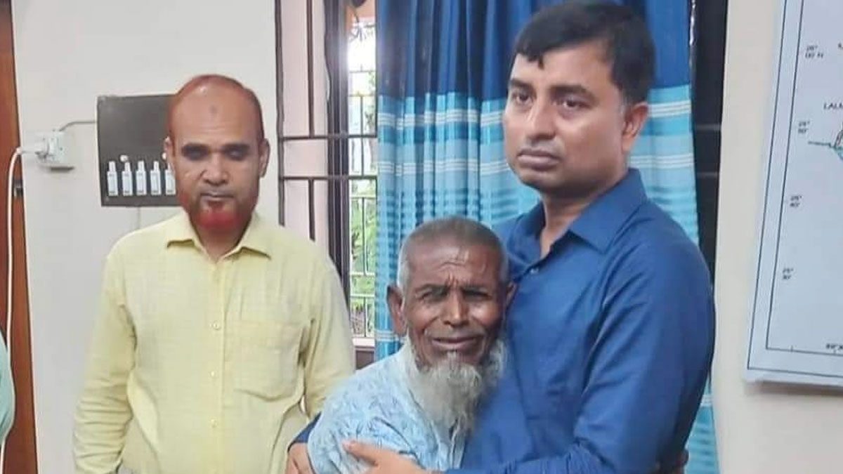 বিদায়বেলায় ইউএনওকে জড়িয়ে ধরে কাঁদলেন দিনম