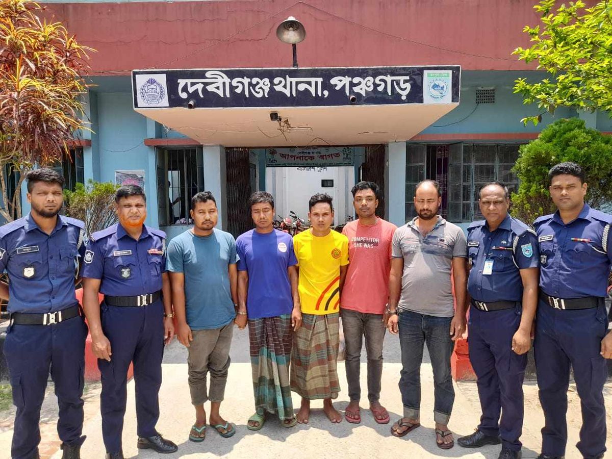 দেবীগঞ্জে নির্বাচনী সহিংসতার মামলায় গ্রেপ্তার ৫