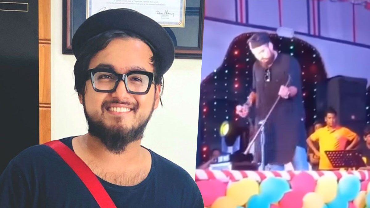 মঞ্চে মাইক্রোফোনের স্ট্যান্ড ভাঙলেন নোবেল, ভিডিও ভাইরাল