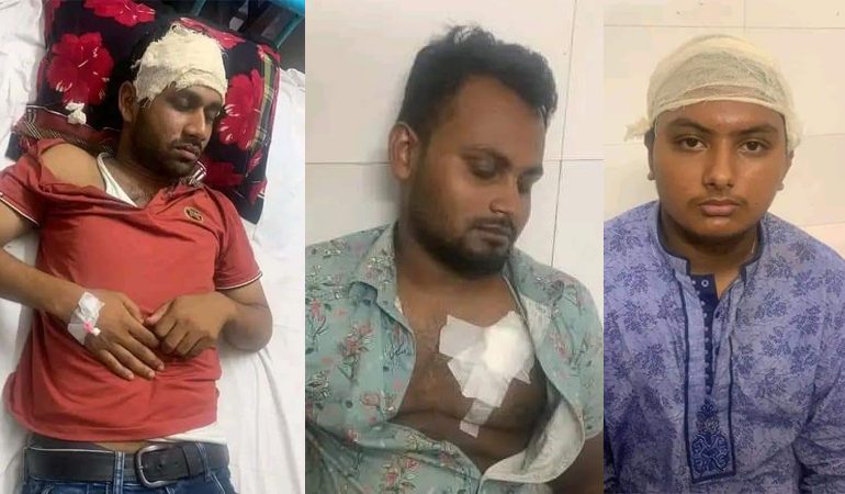 সাদ্দাম-ইনানকে ফুল দিতে গিয়ে হামলার শিকার ছাত্রলীগ নেতা