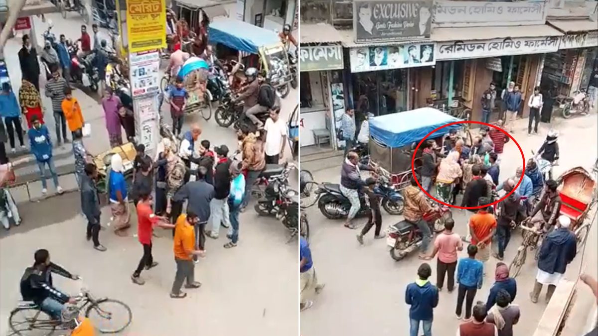 ট্রাফিক পুলিশকে জুতাপেটা করলো দুই নারী,ভিডিও ভাইরাল