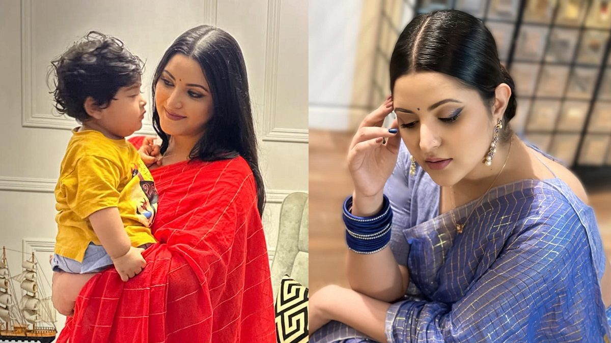 ছেলের নাম থেকে ‘রাজ্য’ বাদ দিলেন পরীমণি