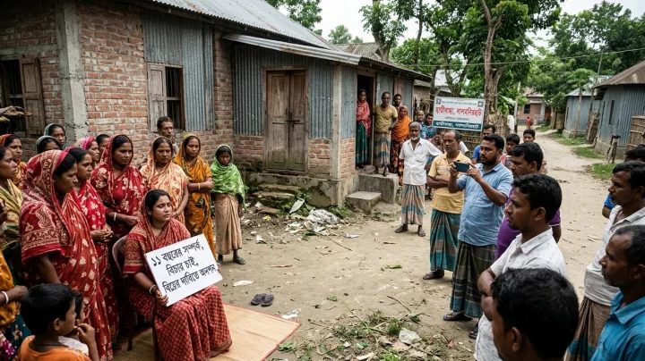 বিয়ের দাবিতে বিচারকের বাড়িতে শিক্ষিকার অনশন!