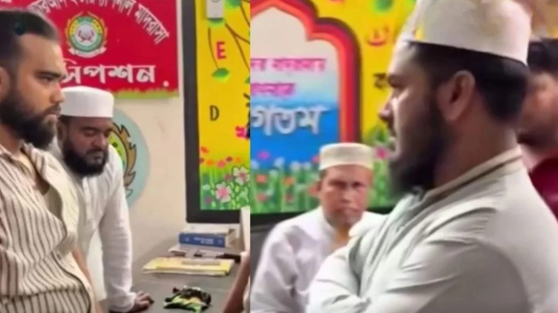 শিশুকে যৌন হয়রানির কথা স্বীকারের সময় মাদ্রাসা শিক্ষককে সপাটে চড়, ভিডিও ভাইরাল