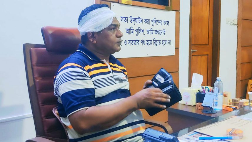 ধর্ষণচেষ্টার আসামি ধরতে গিয়ে ইটের আঘাতে আহত ওসি