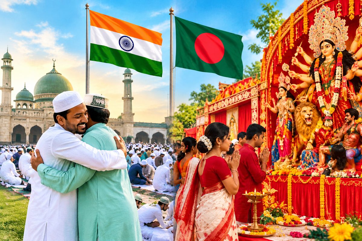 ভারতে ৬১ শতাংশ মুসলিমদের ঈদের ছুটি ১ দিন, বাংলাদেশে হিন্দুদের পূজার ছুটি ৫ দিন