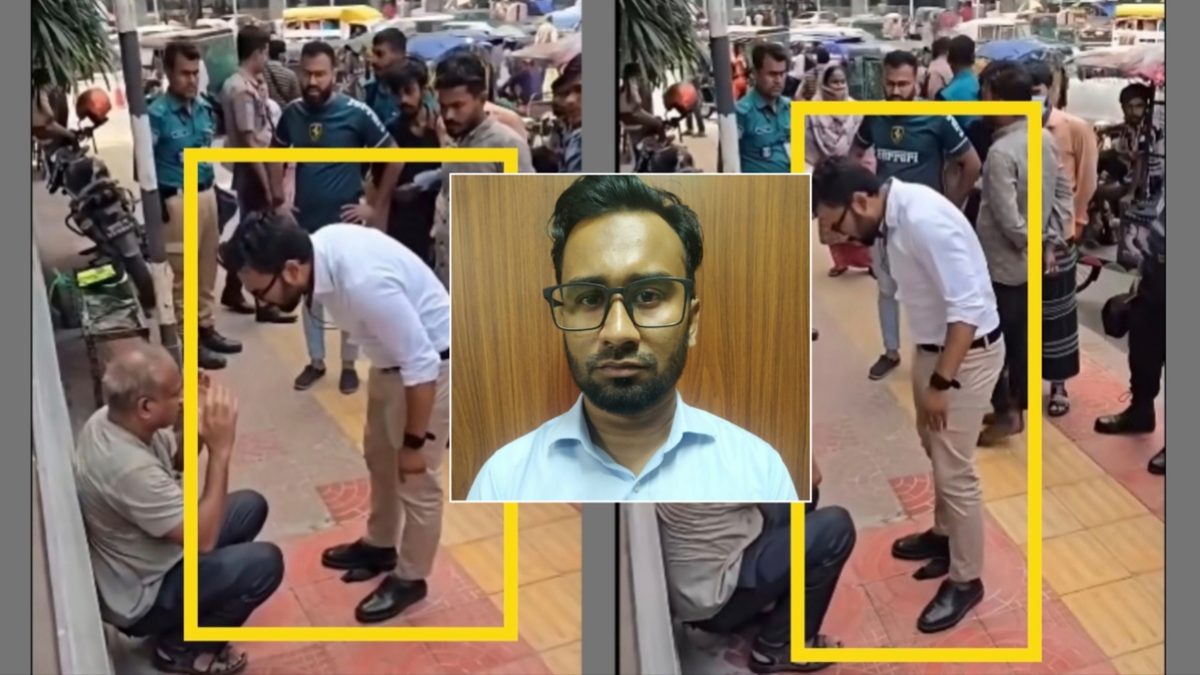 ধানমন্ডিতে রাস্তায় বয়স্ক ব্যক্তিকে মারধরের ঘটনায় যুবক আটক