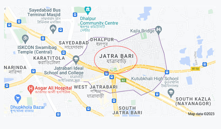jatrabari map